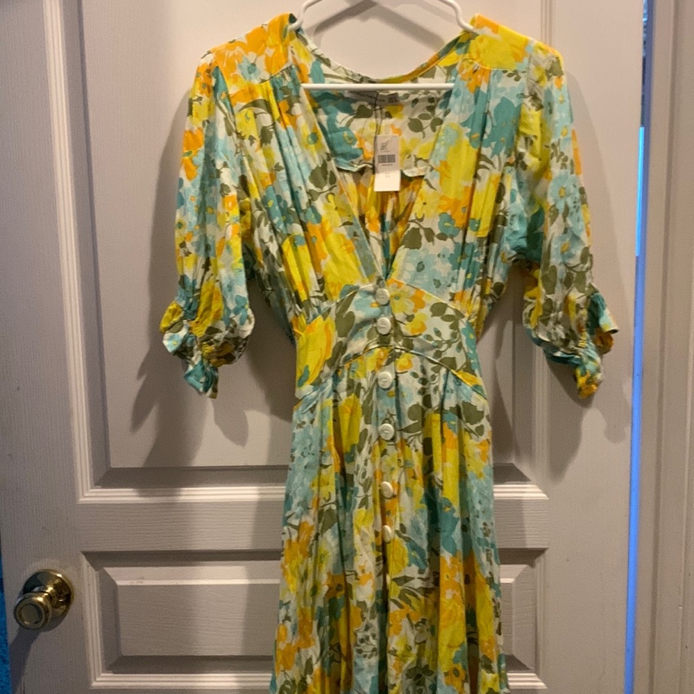 Pretty Anthropologie Faithfull the Brand Floral Dress Size XS with tags